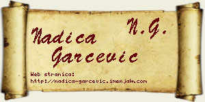 Nadica Garčević vizit kartica